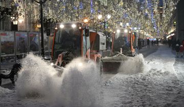 Снегопад в Москве утихнет днем Снегопад в Москве утихнет днем