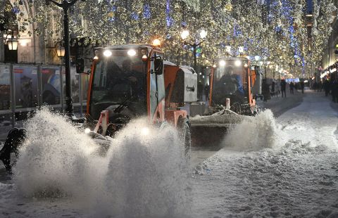 Снегопад в Москве утихнет днем